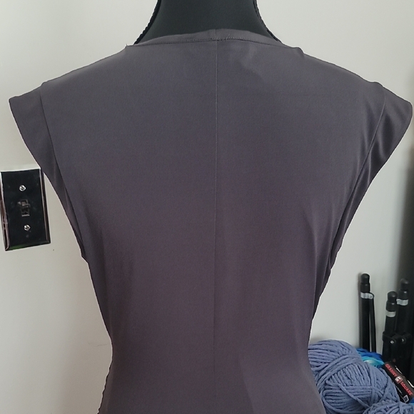 41 Hawthorn Asymmetrical Charcoal Dress - Picture 10 of 11